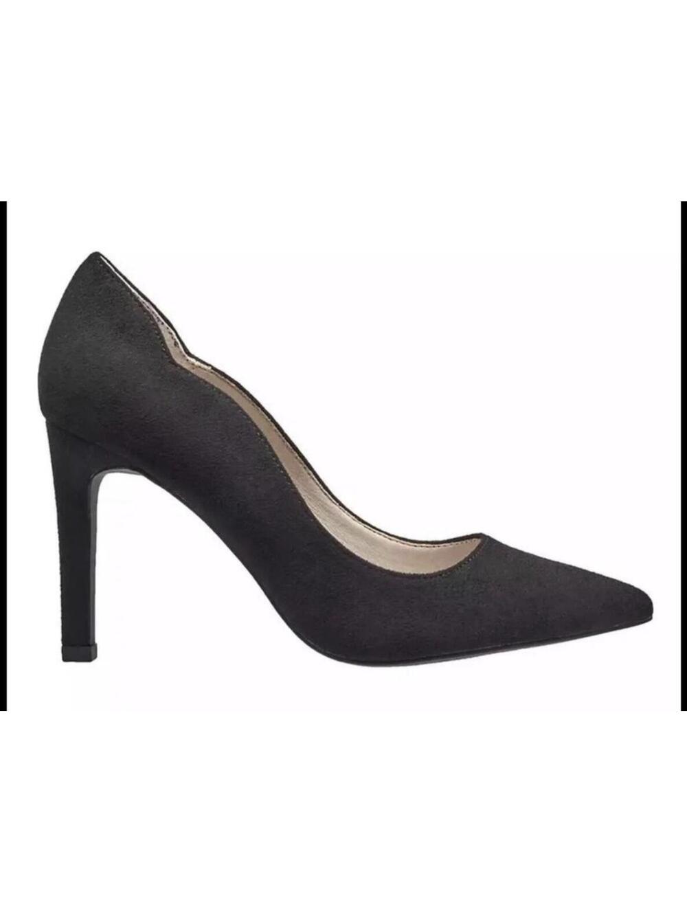 French Connection Women’s Scallop Black Heels Size 6 New In Box